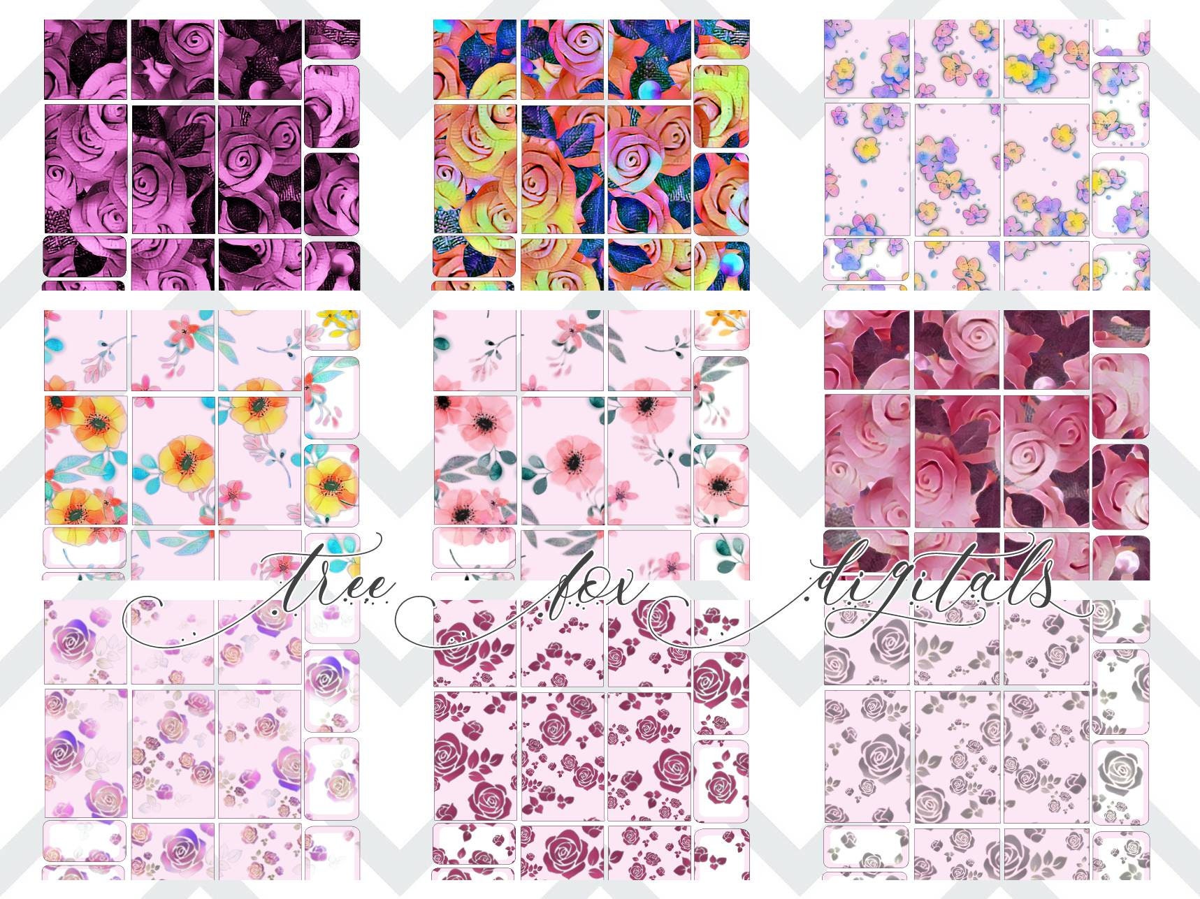 Digital Planner Stickers Pink Floral, Stickers for Digital Planners ...