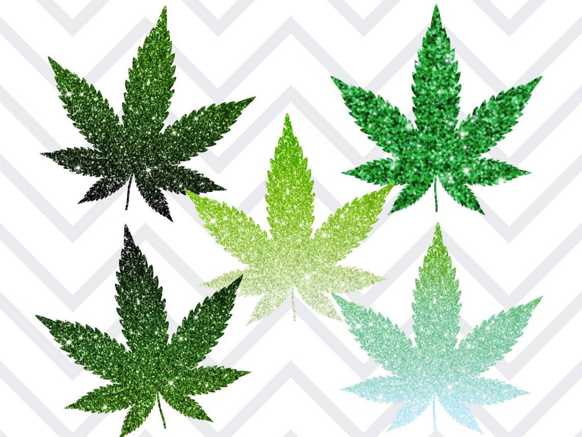 Glitter Cannabis clipart Glitter marijuana clipart glitter Etsy