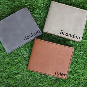 Carteras personalizadas para niños, Cartera para hijo, Regalo de mamá a hijo, Cartera con monograma para niño, Cartera de cuero personalizada para hijo, Carteras para niño
