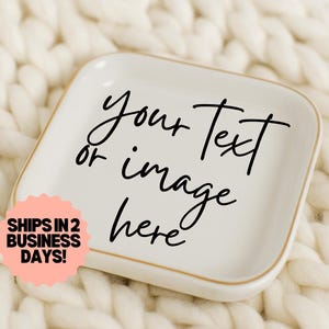 Personalized Trinket Dish, Custom Jewelry Dish, Ring Dish Personalized, Customized Gift, Bestie Gift, Heart Shaped Dish, Bridesmaid Gifts