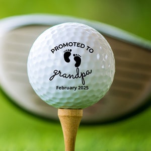 personalized Golf Balls, Pregnancy Reveal to Grandparents, Birth Announcement Golf Balls, Custom Golf Balls from Kids, Baby announcement