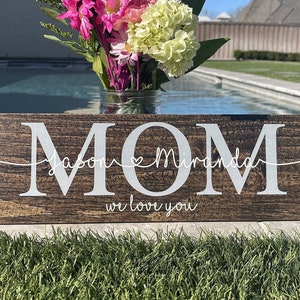 mother's day gift, gift for mom, mom birthday gift, mom gift, gift from kids, grandma gift, gift for grandma, mom gift from kids, mom sign