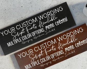 Custom Sign, Custom Wood Sign, Custom Plaque,  Custom Kitchen Wall Signs, Customized Wooden Sign, Personalized Wood Signs, Door Signs