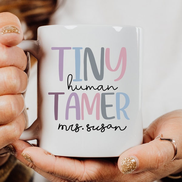 Tiny Human Tamer christmas gift for daycare teacher teacher,Teacher Gift,Preschool,Elementary School,Daycare.Teacher Present day care worker