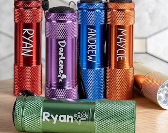 Personalized Engraved Flashlight Custom Gift Kids, Boy Stocking Stuffers Ideas Under 10