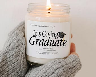 College Graduation Gift, Soy Candle, College Grad Gifts