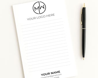 Your Logo Here, Personalized Business Notepad, Bulk Employee Gifts, Custom Business Notepad, Personalized Stationary, Custom Company Logo