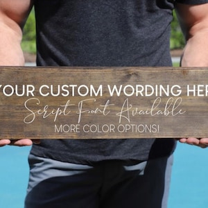 Custom Sign Etsy