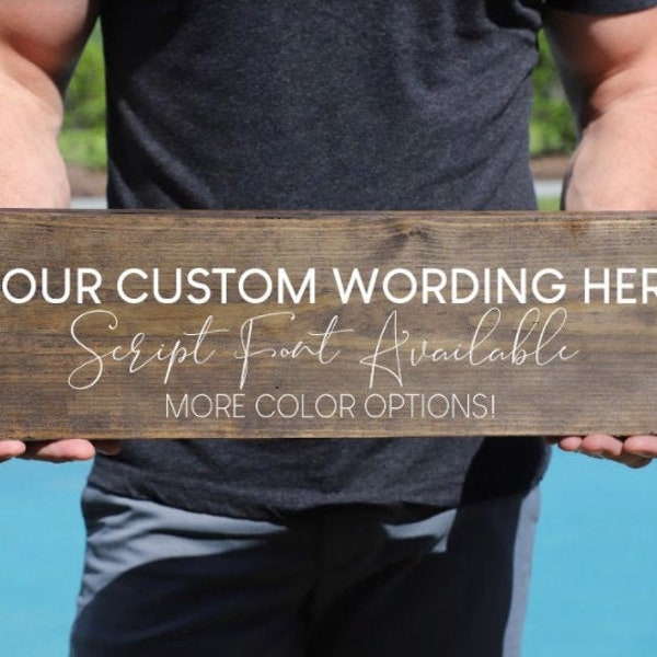 Design Your Own Custom Wood Sign - Rustic Wood Sign - Custom Quote Sign - Wood Sign - Farmhouse Decor - Wood Wall Plaque - Housewarming Gift