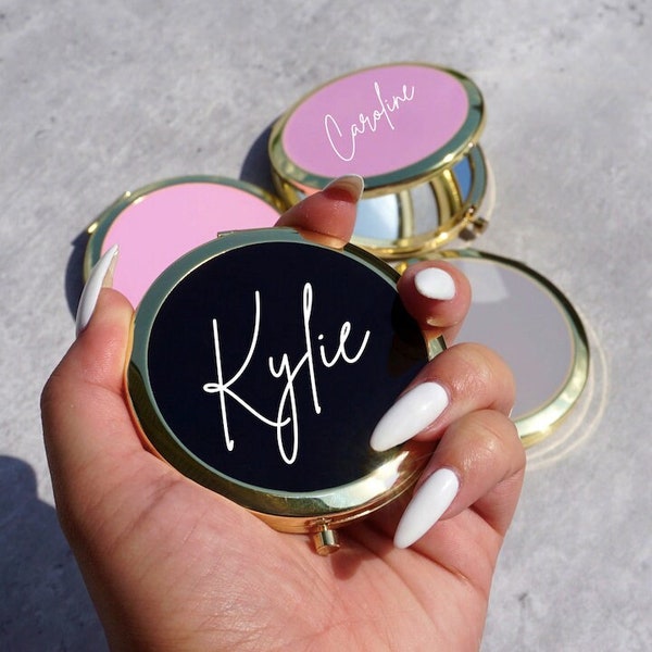 Personalized Compact Mirror Etsy