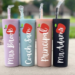 Custom Teacher Gift - Teacher Tumbler - Personalized Teacher Gift -Teacher Water Bottle - Teacher Appreciation - End of the Year School Gift