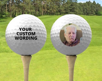 Personalized Golf Balls, Custom Golf Balls, Golf Ball Gift, Logo Golf Balls, Golf Ball with Picture, Custom Text Golf, Golf Wedding Favor