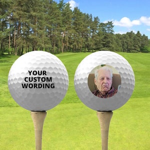 Personalized Golf Balls, Custom Golf Balls, Golf Ball Gift, Logo Golf Balls, Golf Ball with Picture, Custom Text Golf, Golf Wedding Favor