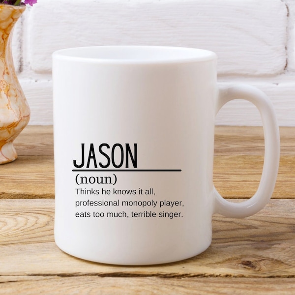 Personalized Name Definition Mug, Large Coffee Mugs For Men, Gifts For Men Who Have Everything, Gift For Him, Christmas Gift For Husband