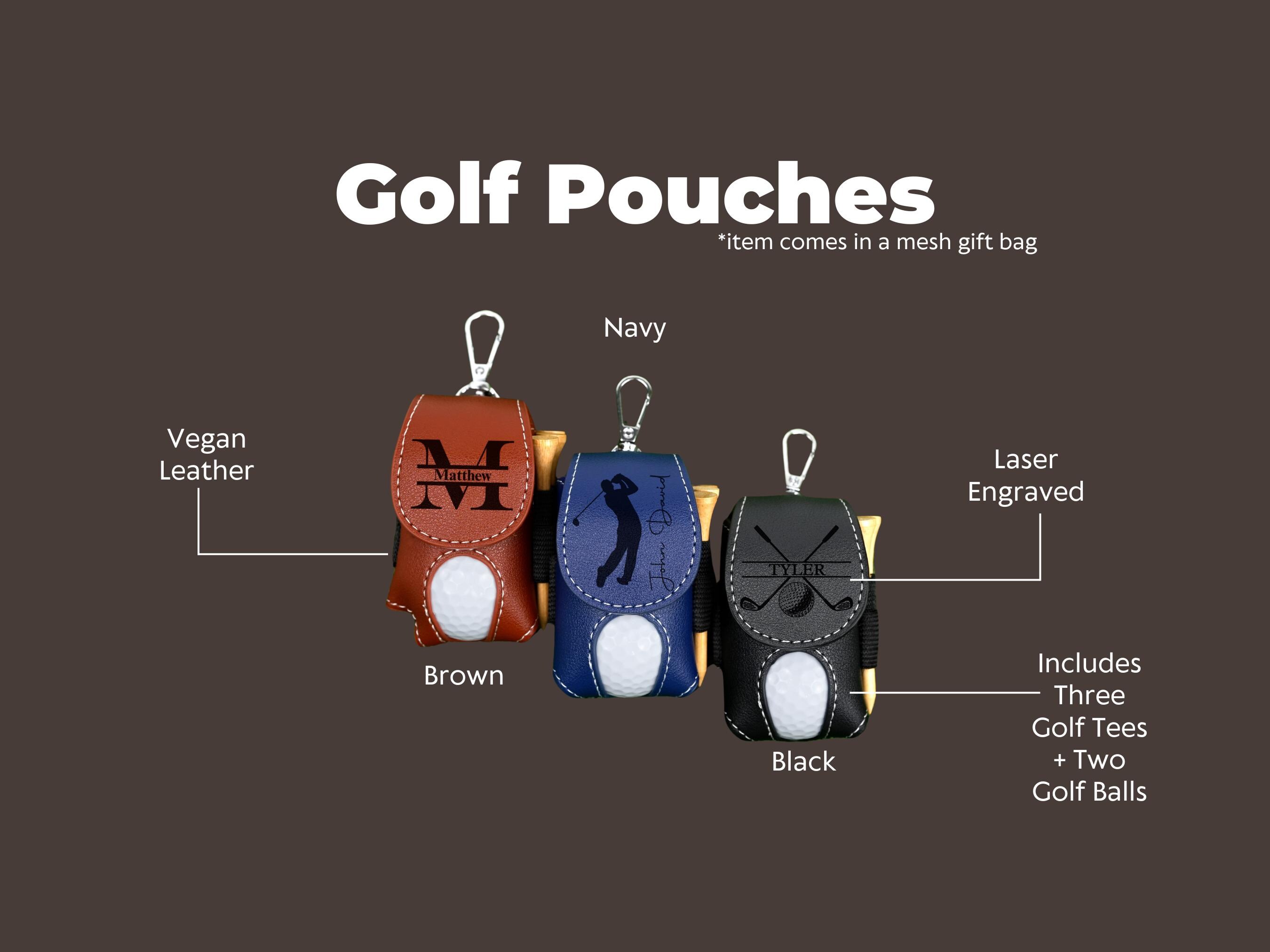 Golf Ball Bag, Stylish Pouch for Golf Balls, Tee Holder, Mini Golf