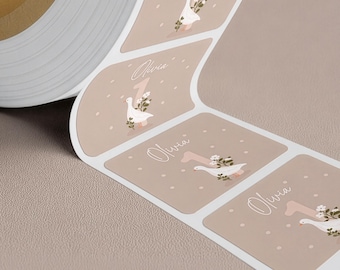 Rectangle or Circle Labels On A Roll With Your Logo Or Image, Custom Business Logo Circle Labels, Personalized Stickers