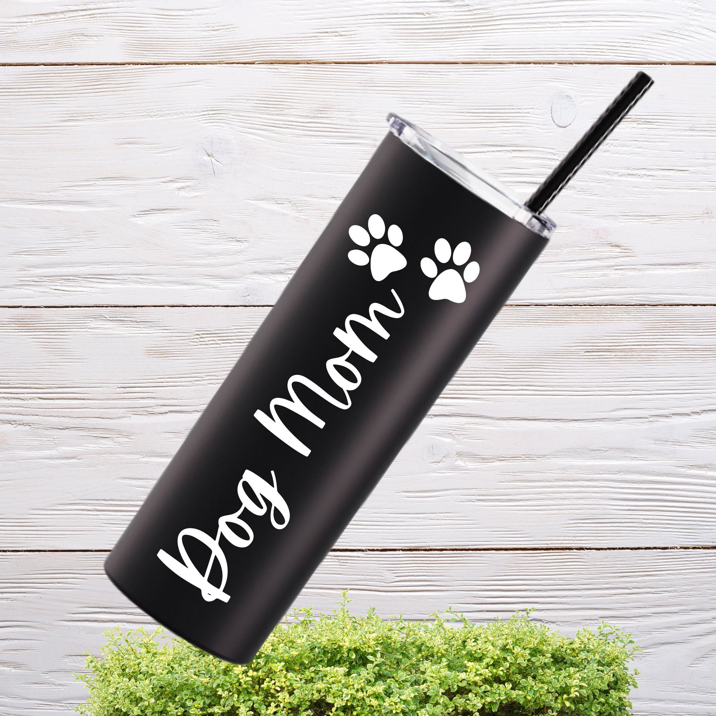 Dog Mom tumbler cup 20 oz Tumbler name cups Mom tumbler Dog Etsy