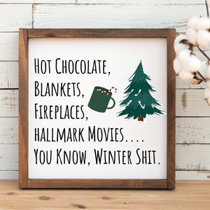 Fall Decor, Halloween Decor, You know, fall shit, Halloween sign, farm house fall decor, wooden fall decor, halloween decor, fall wood sign Winter Shit