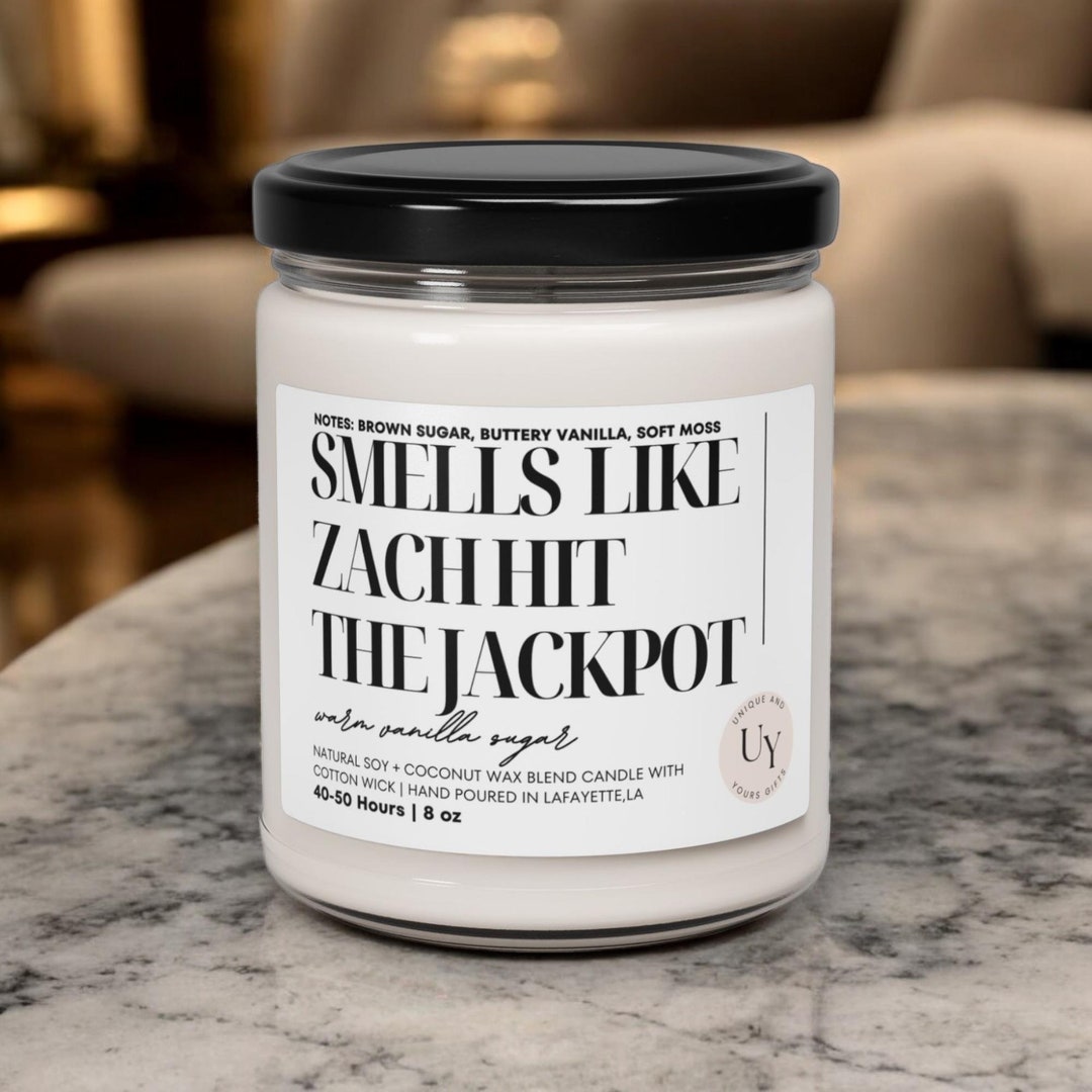 Engagement Candle, Smells Like Jackpot, Funny Engagement Gifts