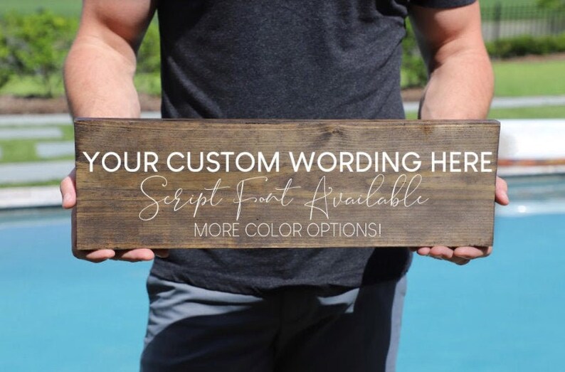 Design Your Own Custom Wood Sign Rustic Wood Sign Custom Etsy