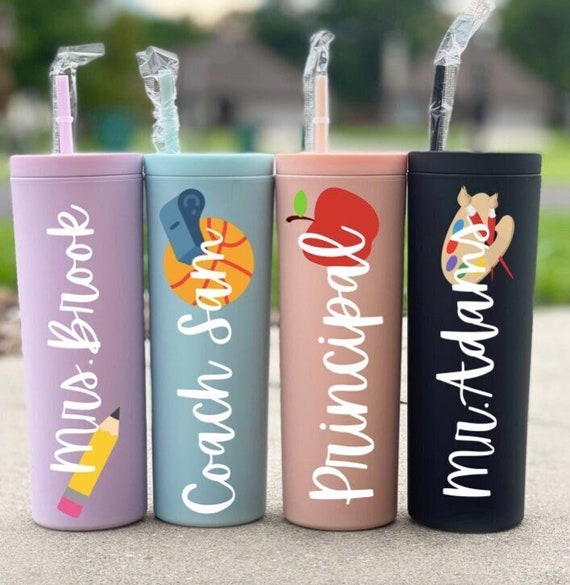 Custom Thermos for Elementary Teacher, Preschool Teacher Gift, Math Teacher  Appreciation Bottle, Tumbler W Straw for School Staff, AP Mug 