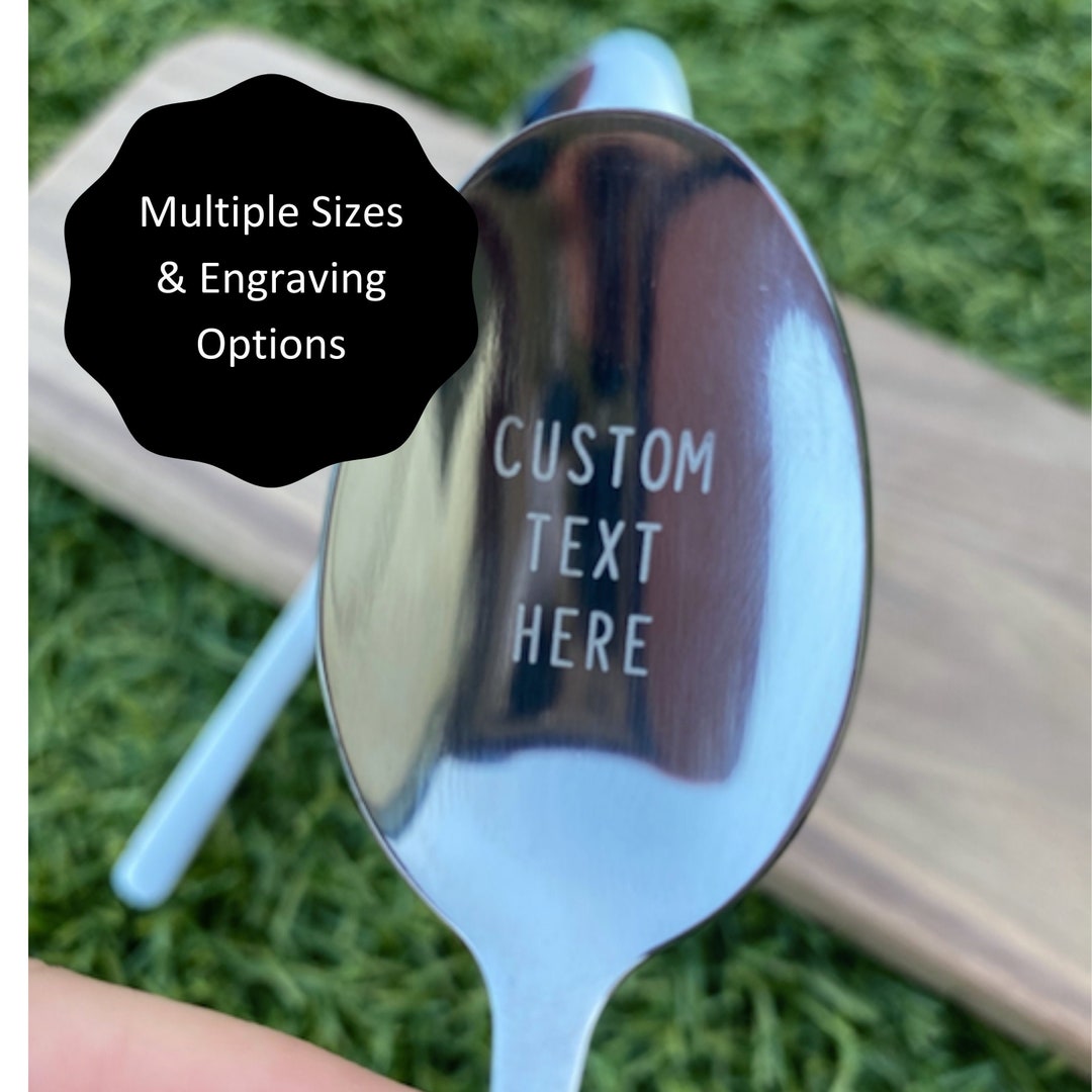Personalized SPOON Tablespoon Dinnerware Utensil Party Wedding Etsy