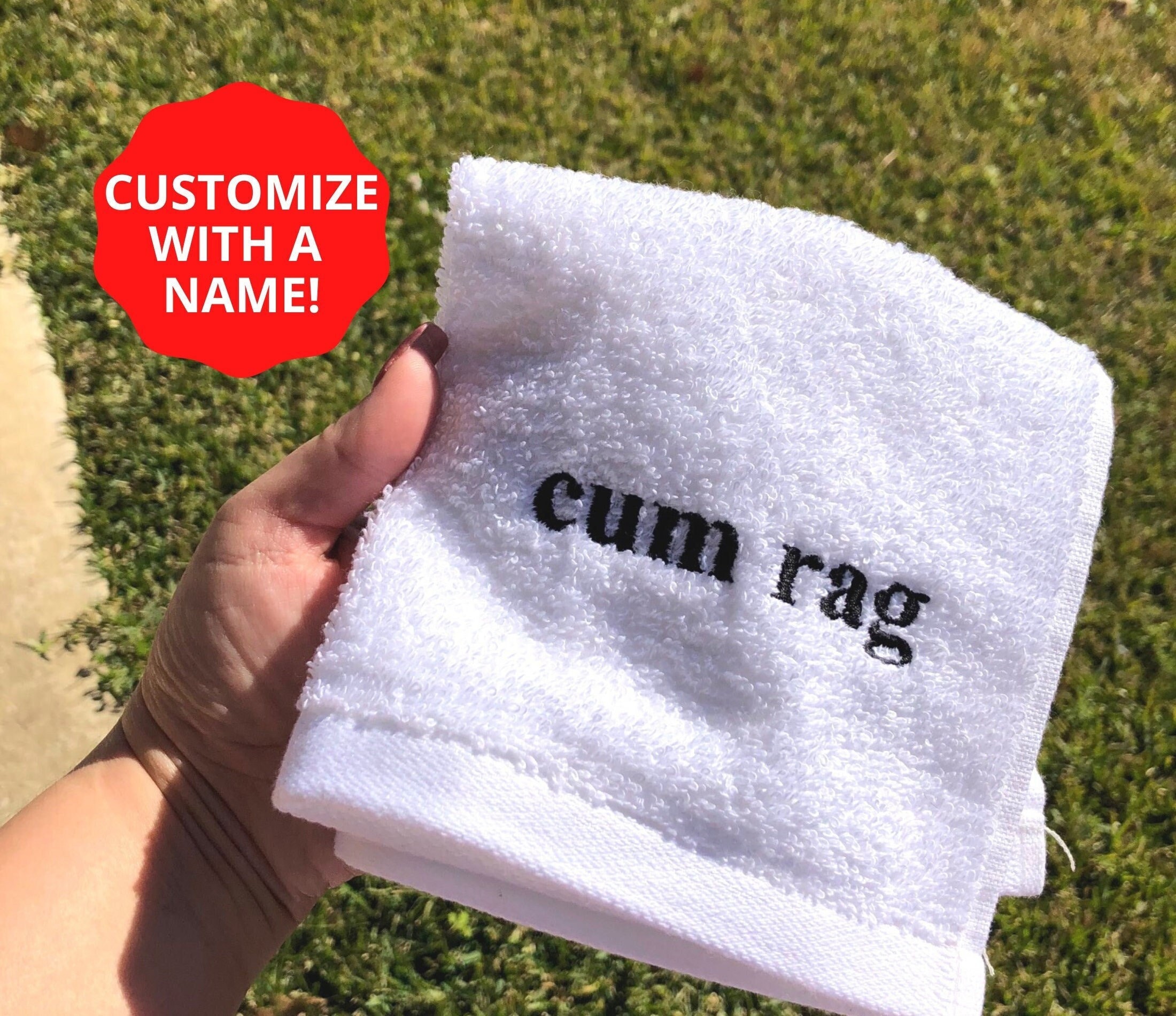 Cum Rag Embroidered Towel