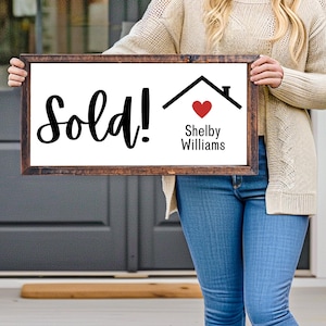 Realtor Closing, Real Estate House Sold Sign, We Said Yes To the Address, Realtor Gift Agent Supplies, Closing Gifts, Realtor gift