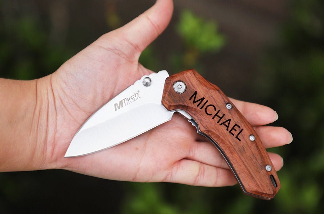 Gifts for Him Engraved Pocket Knife Husband gift Mens Etsy