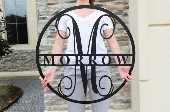 Family Sign 18inch Monogram Door Hanger Last Name Sign Diuangfoong Metal Family Name Sign Front Door Wreaths Door Decor Custom Name Sign Family Sign 18inch Monogram Door Hanger Last Name Sign Diuangfoong Metal Family Name Sign Front Door Wreaths Door Decor Custom Name Sign