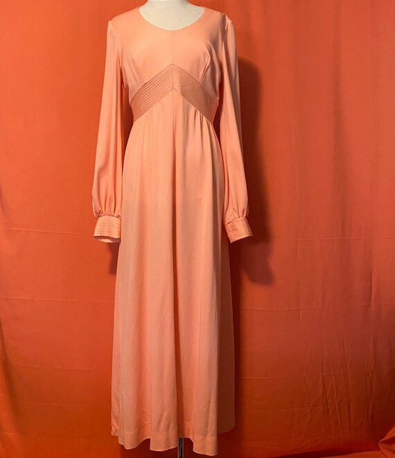 1950s Gay Gibson Pink Maxi Dress