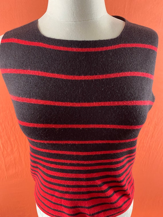 1990s Casual Corner Sporty Striped Top - image 2