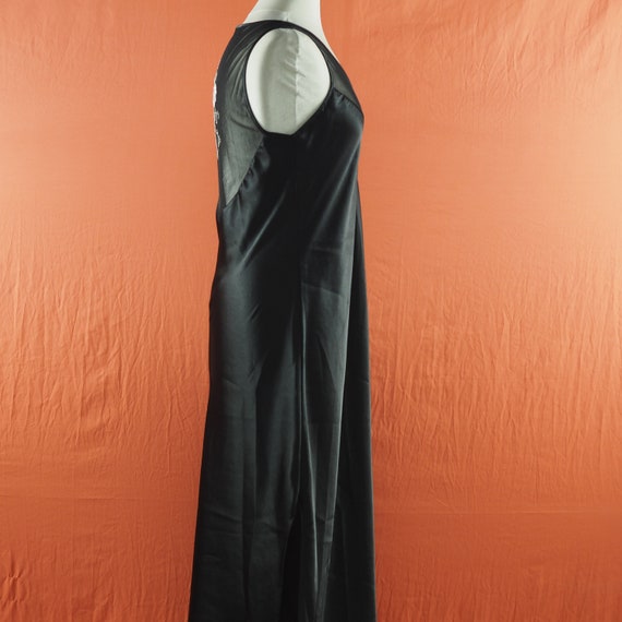 1990s Inner Most Black Satin Nightgown - image 3