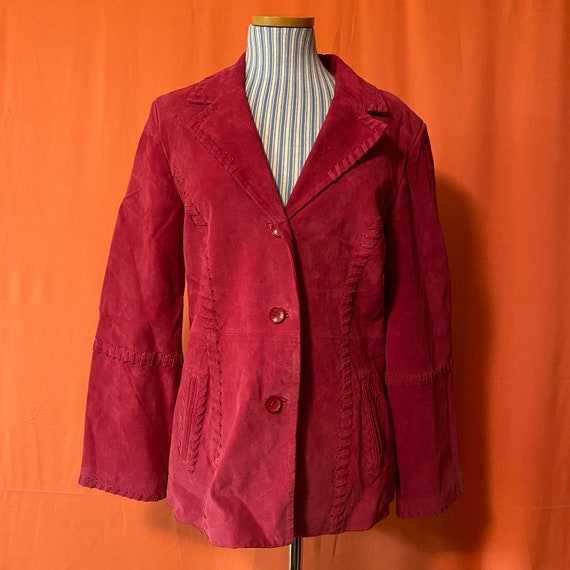 1980s Nancy Bolen City Girl Pink Suede Jacket -  Canada