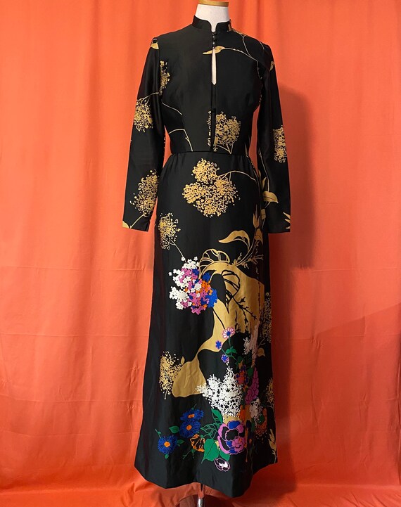 1970s Tori Richard Hawaiian Dress Set