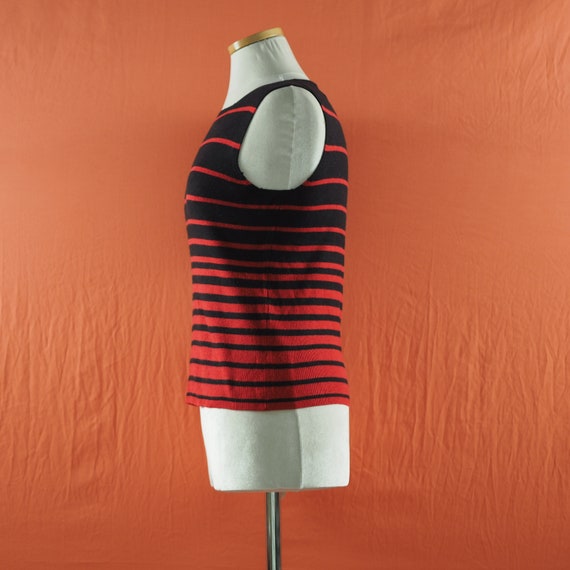 1990s Casual Corner Sporty Striped Top - image 6