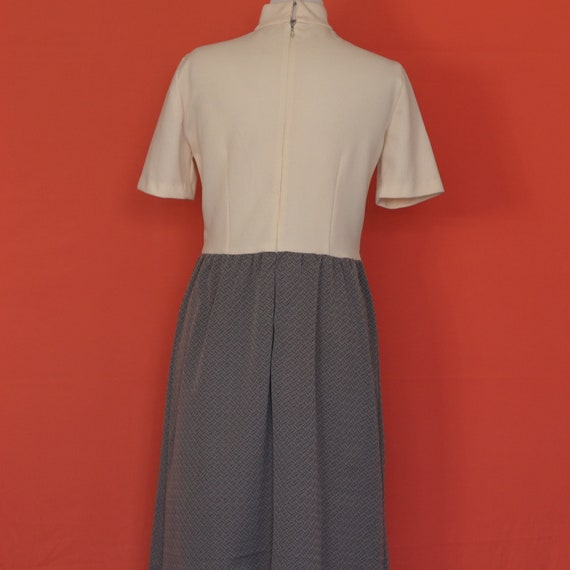 1960s Handmade Mock-Neck Secretary Dress - image 2