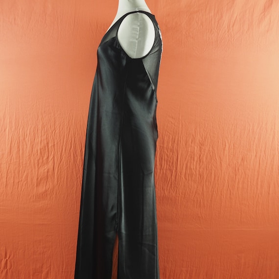 1990s Inner Most Black Satin Nightgown - image 5