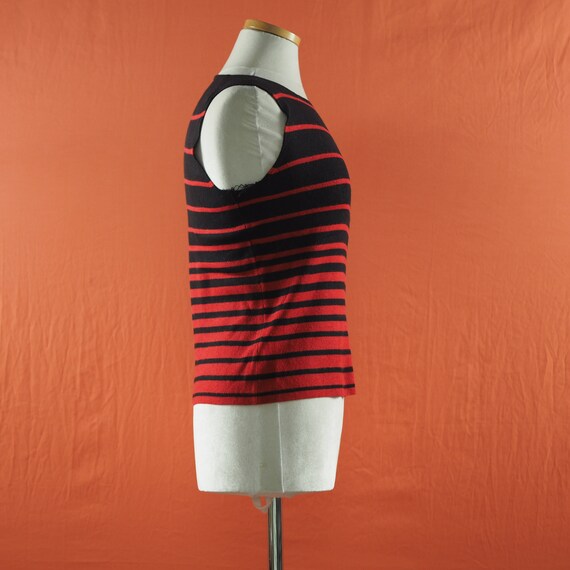 1990s Casual Corner Sporty Striped Top - image 3