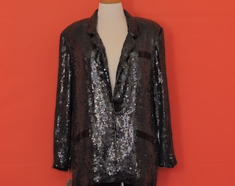 1980s Sténay Formal Sequin Blazer