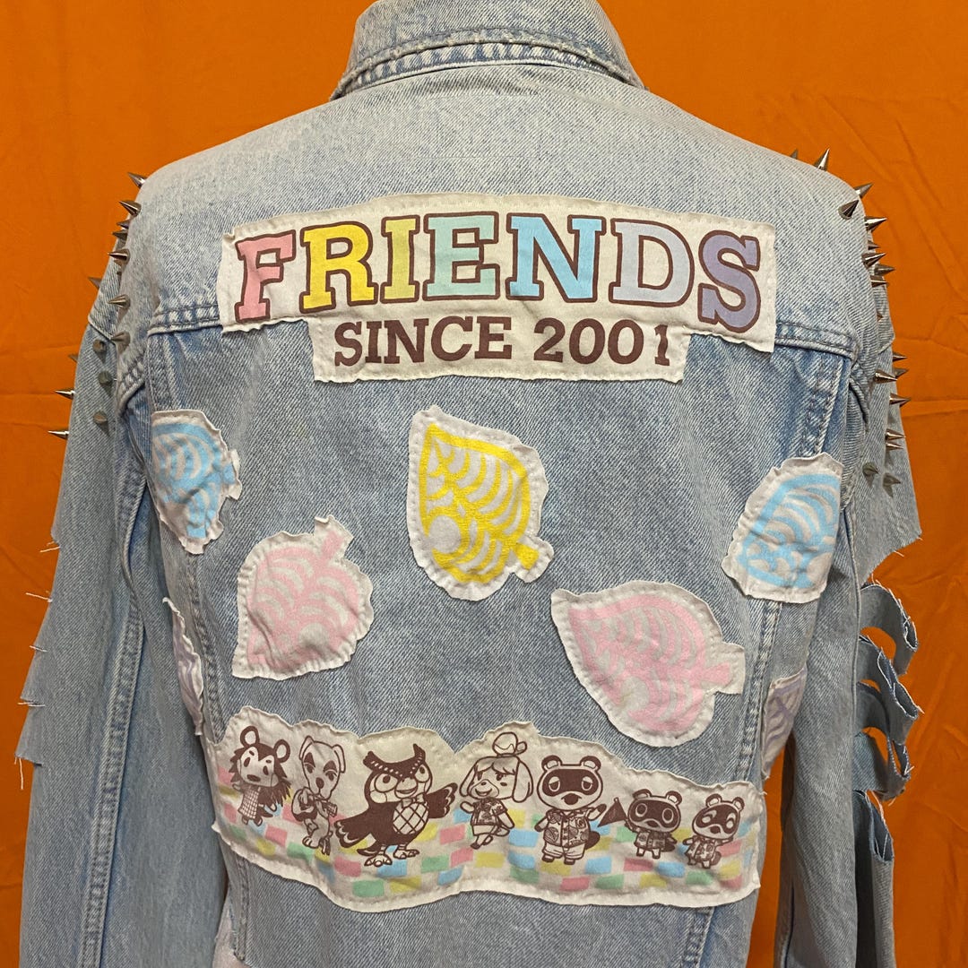 Upcycled Custom Animal Crossing Punk Jacket - Etsy