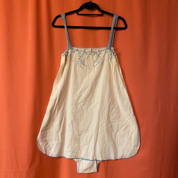 1920s Handmade Edwardian “Step-In” Lingerie Slip