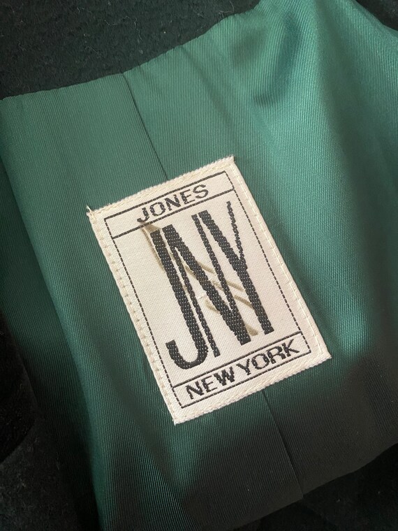 1980s Jones New York Green Wool Overcoat - image 6