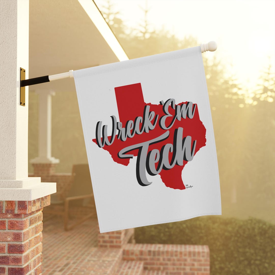 Texas Tech Wreck Em Tech Garden & House Banner - Etsy