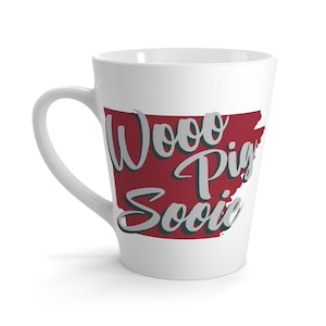 Arkansas Razorbacks Wooo Pig Sooie Latte Mug, 12oz