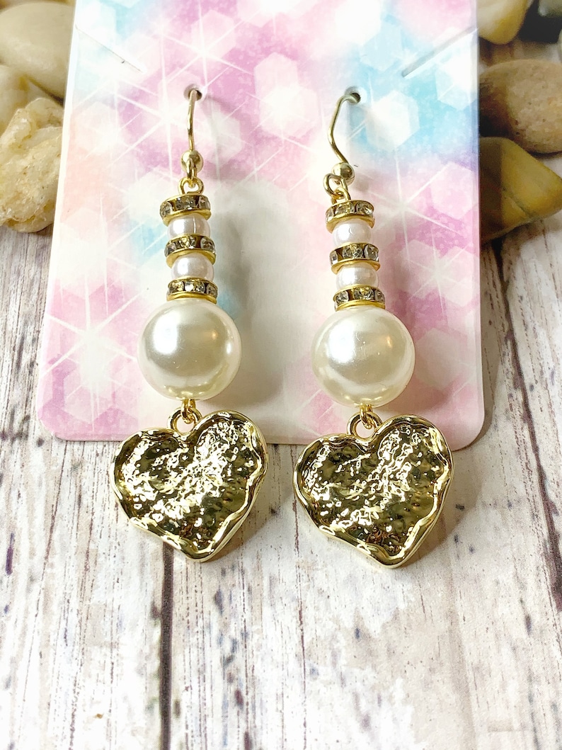 Lightweight Earrings Pearl Valentines Day Dainty Earrings Drop Dangle Earrings
