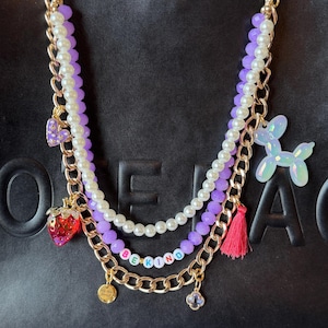 Bag chains with charms, Bag Charms, Lobster claw, Purse Charm, Purse Accessories