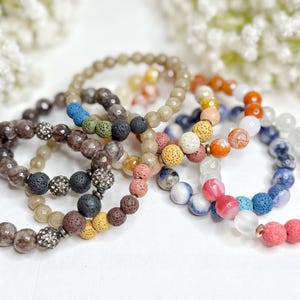 Essential Oil Bracelet, Diffuser Bracelet, Lava Bracelet, Beaded Bracelets, Beaded Jewelry, Bracelets for Women