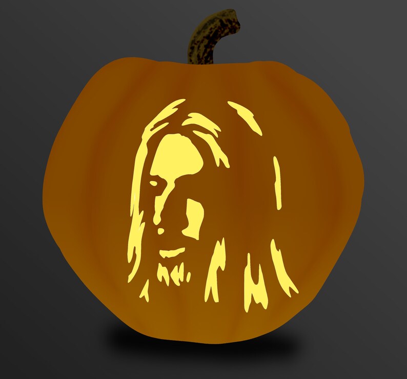 Pumpkin Carving Stencil Halloween Printable Jesus Template Jack O ...