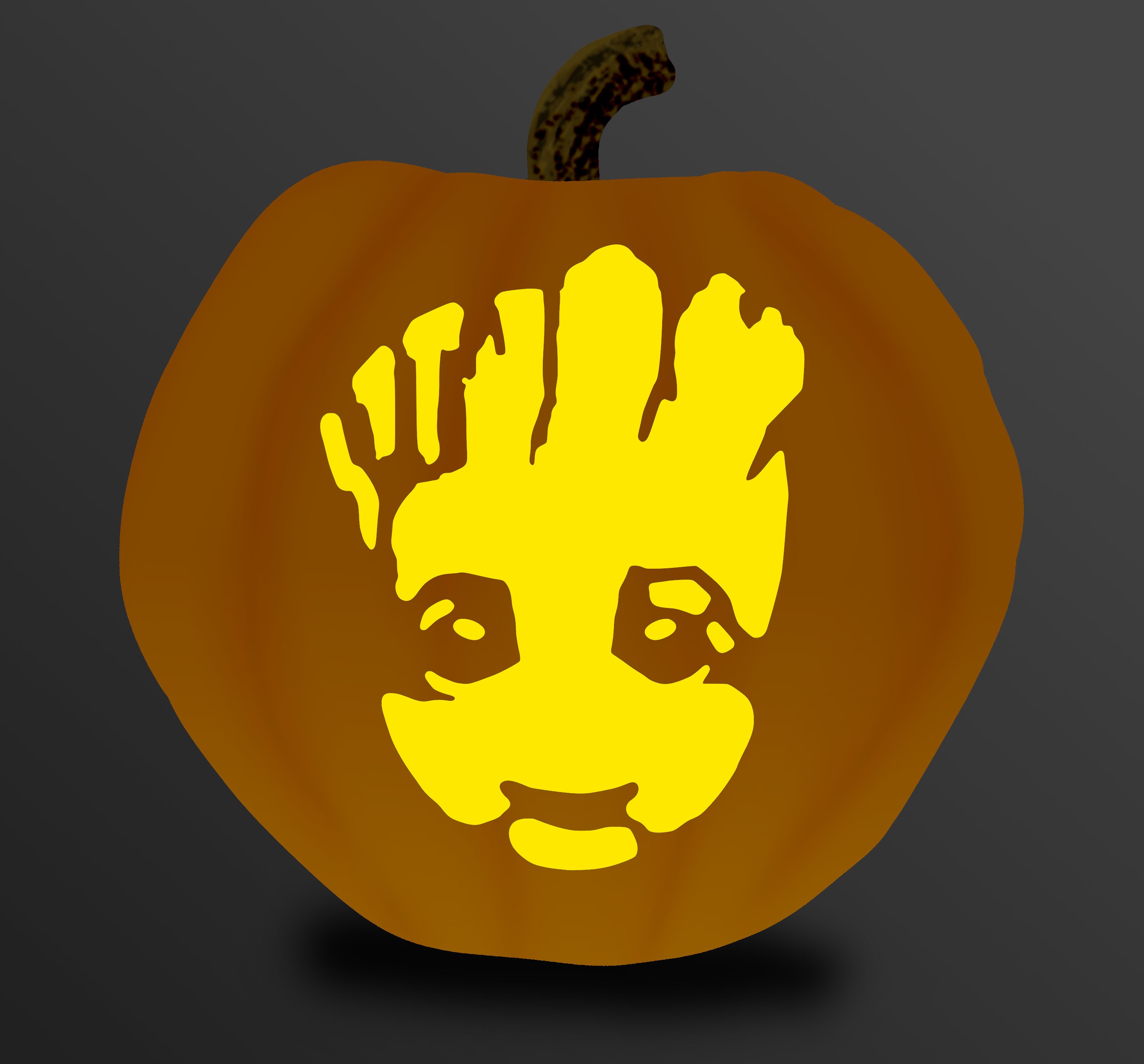 Pumpkin Carving Stencil Halloween Printable Groot Template Jack O Pumpkin Carving Stencil Halloween Printable Groot Template Jack O